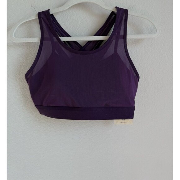 Fabletics Faye Mesh High Impact Sports Bra Luxe Purple Women’s Size Small NEW - Picture 4 of 11